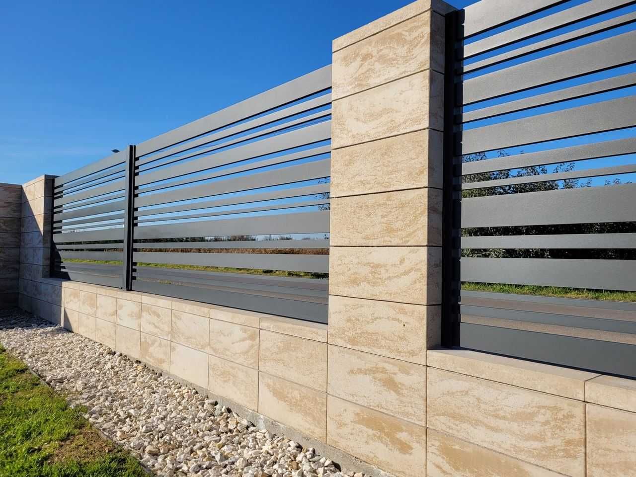 Pustak ogrodzeniowy 50x20x20 ogrodzenie  KONEKT bloczek BRUN