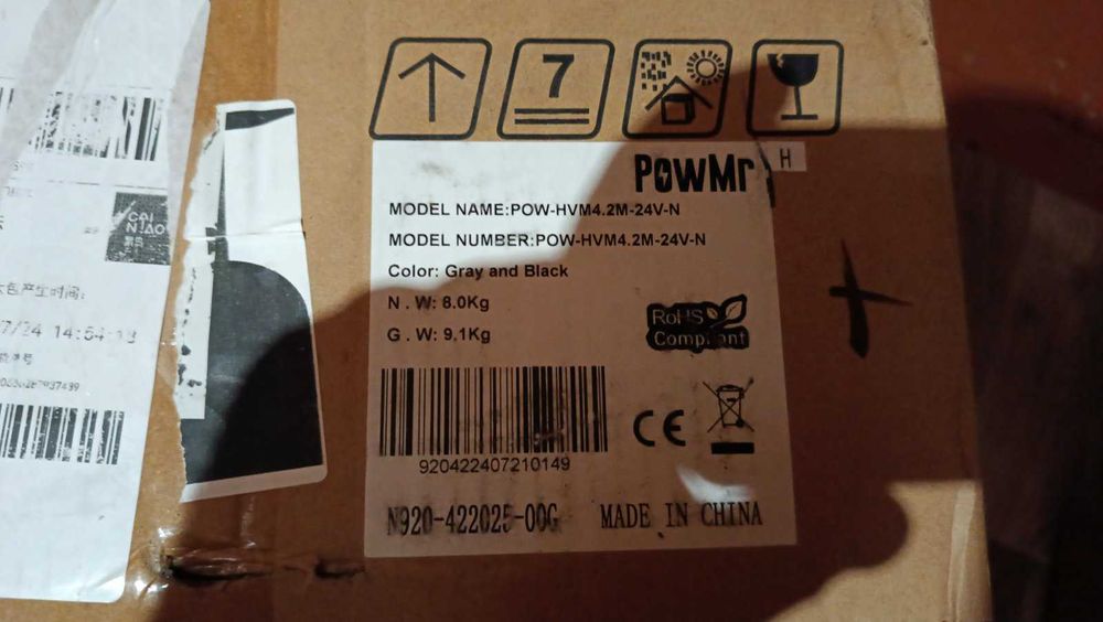 Гібридний інвертор POW-HVM4.2M-24V-N (PowMr) 4.2kW/24V MPPT