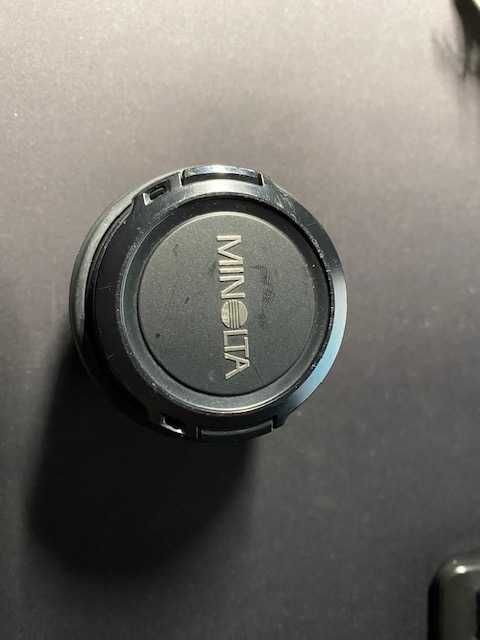 Objetivas Minolta retiradas de uma câmara Minolta 5700i