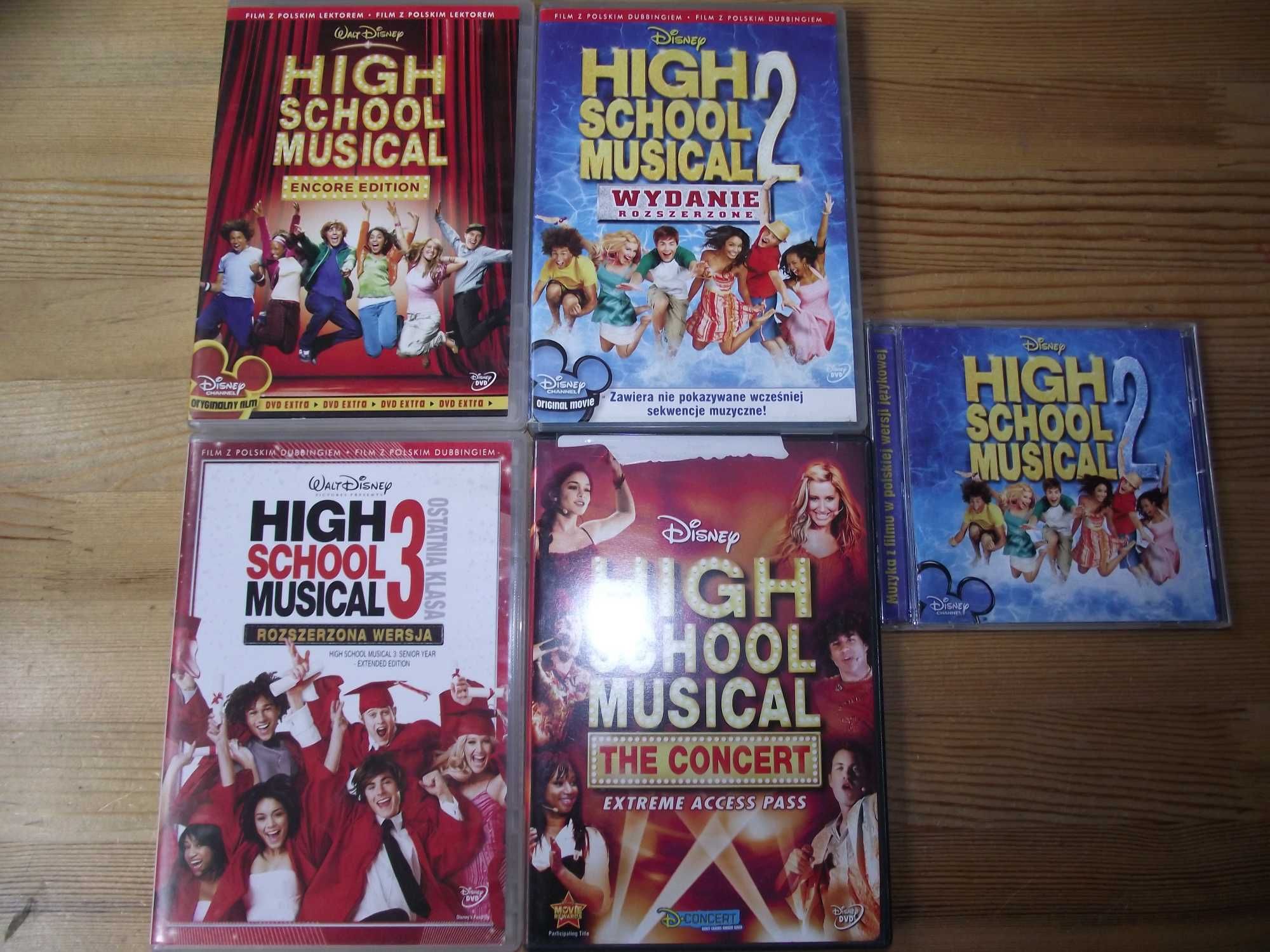 High School Musical zestaw dvd i cd