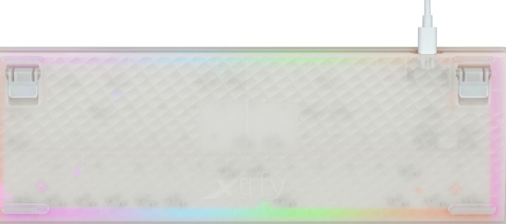 Клавиатура проводная Xtrfy K5 68 keys Kailh Red Hot-swap RGB USB White