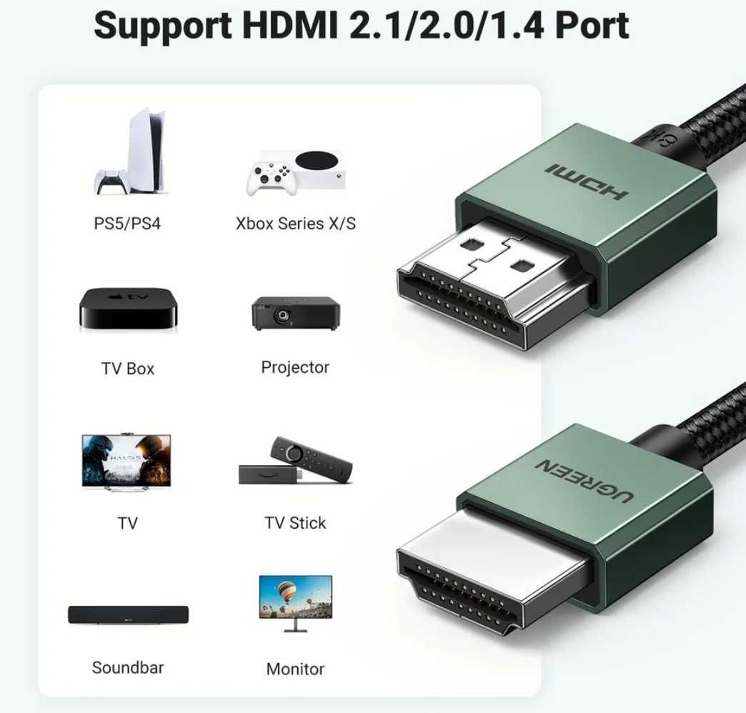 Кабель HDMI 2.1 Ugreen