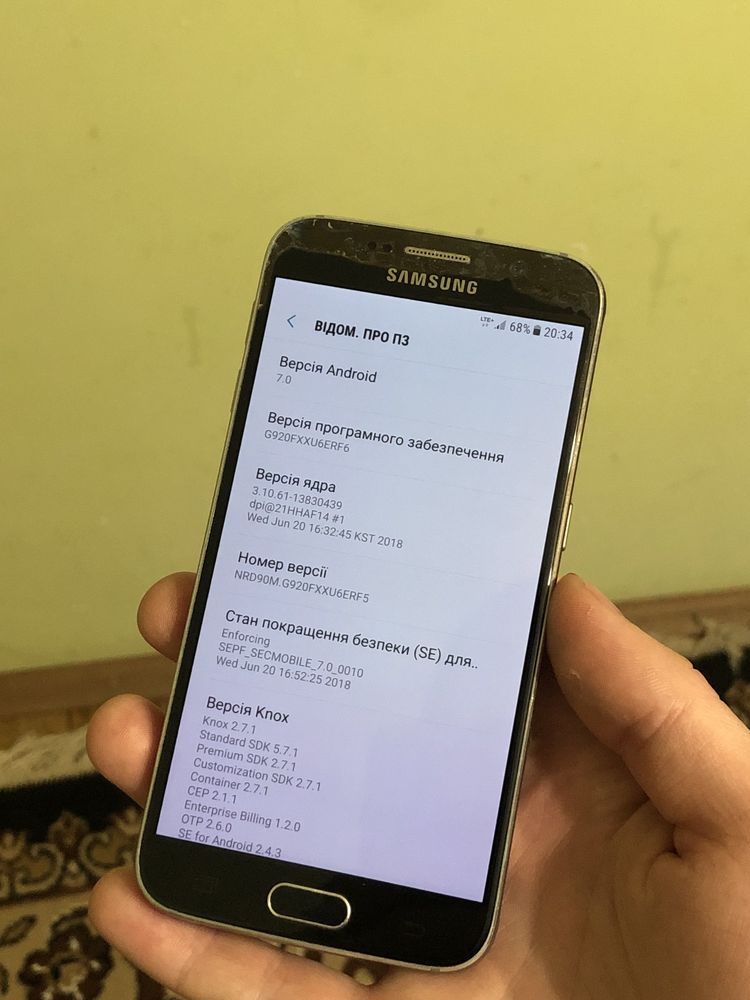 Телефон Samsung Galaxy S6 3/32gb з Німеччини