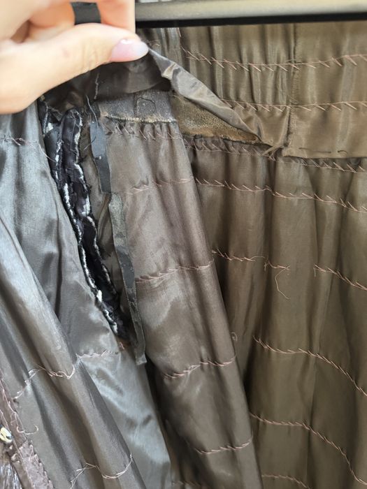 Casaco de vison genuino castanho