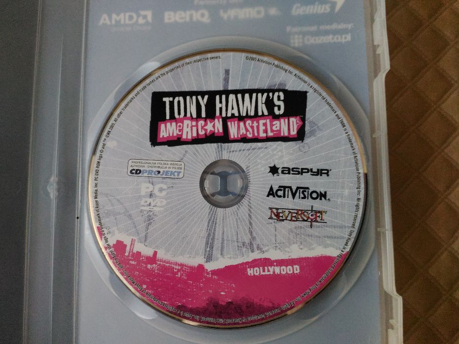 Tony Hawk's American Wasteland PL 1DVD + pudełko i instrukcja