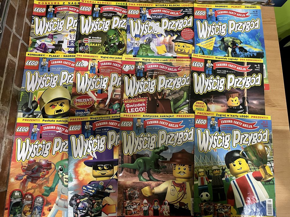 Miesięcznik Lego „Wyścig Przygód” - cała seria