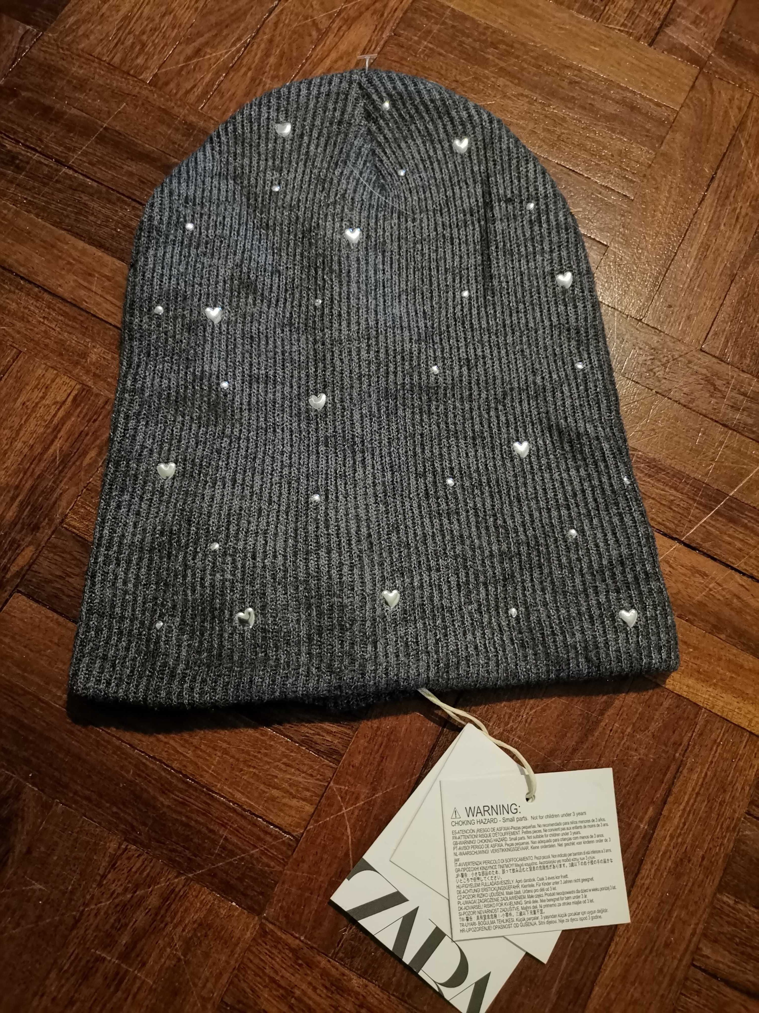 Gorro Cinza - Zara / 10~14 anos