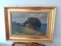 Stary Obraz Jacek Malczewski Pejzaż