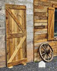 Drzwi przesuwne stare deski drewno meble rustykalne deski skrzydło