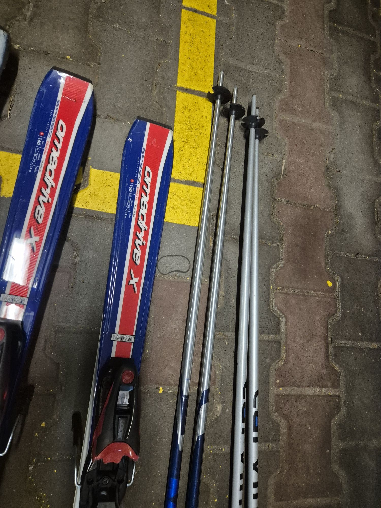 Narty z kijkami komplet