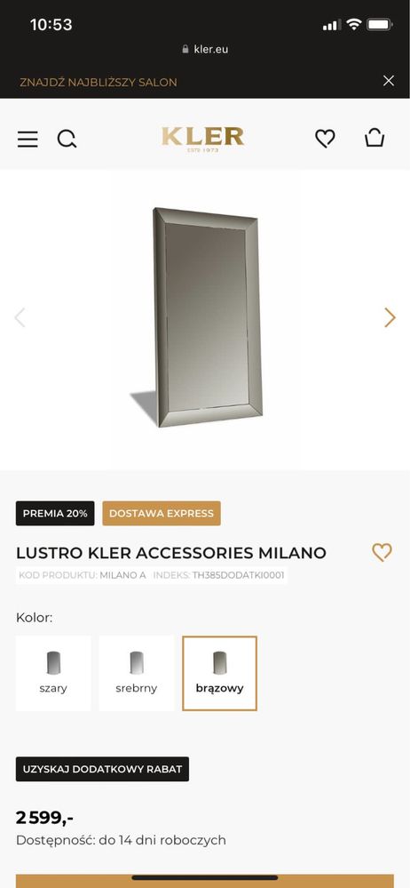 Lustro Milano KLER