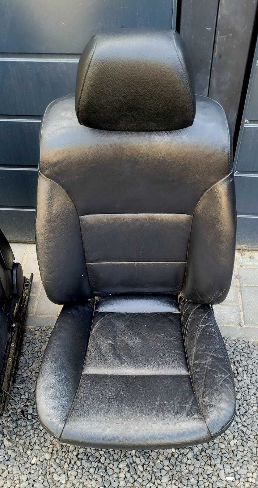 Fotele skóry wnętrze BMW 5 E61 grzane europa elektryczne pamięć