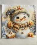 Poszewka na poduszkę, Christmas Snowman/Bałwanek Świąteczny