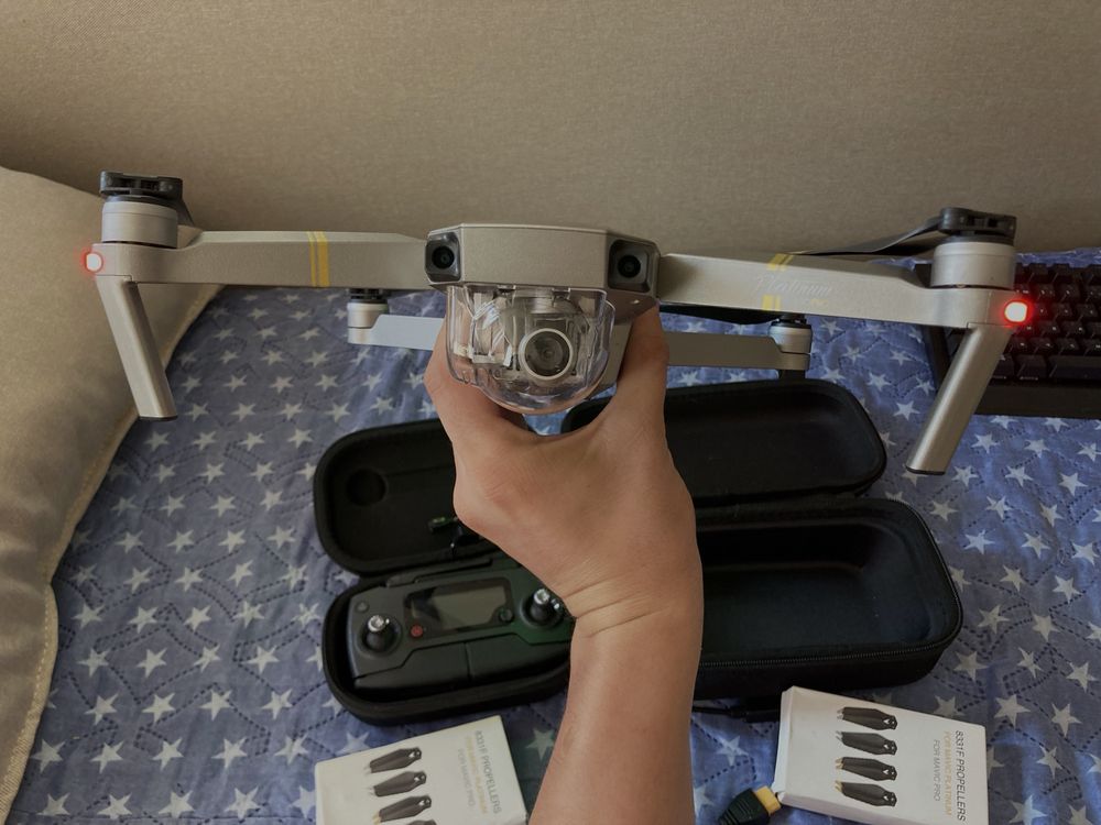 Квадрокоптер дрон DJI Dji Mavic Pro Platinum з кейсом (0072)