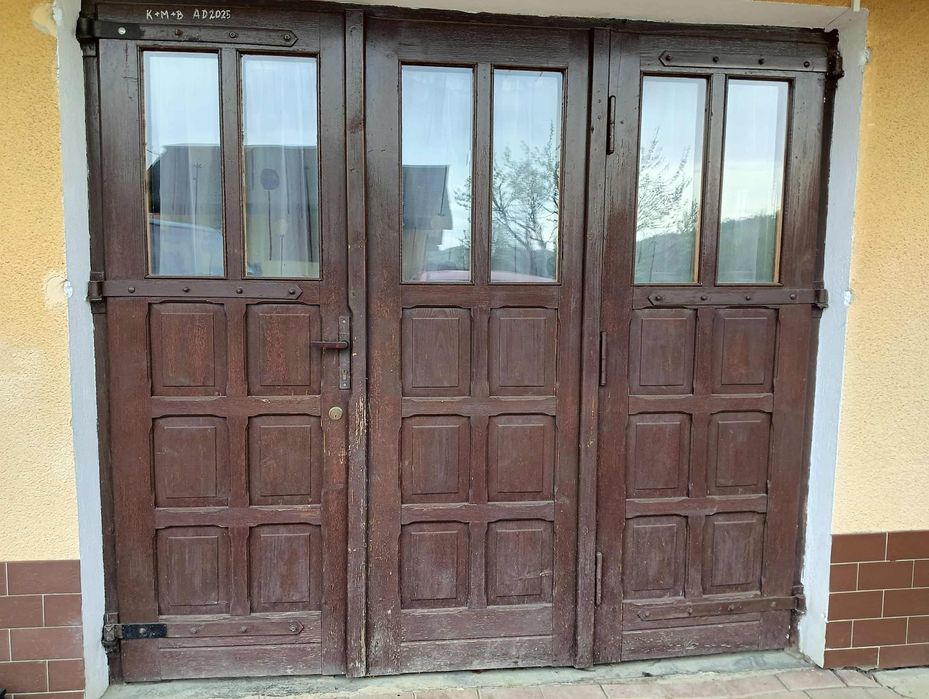 Brama garażowa trzeskrzydlowa drewno możliwość pojedynczych na budowe