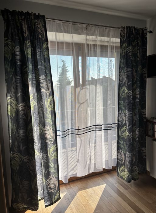 Zasłona pokojowa dżungla liście wys. 230 cm