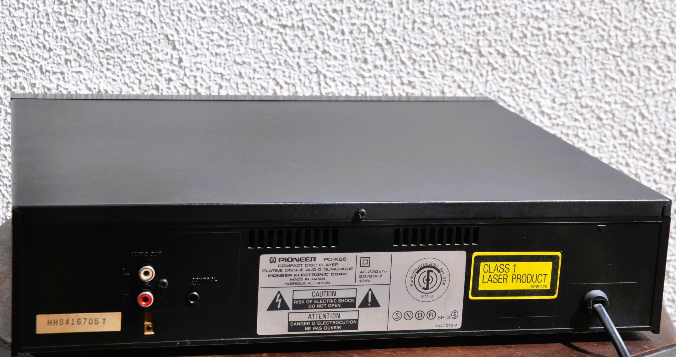 Pioneer PD-X66 Compact Disc CD Audio Player