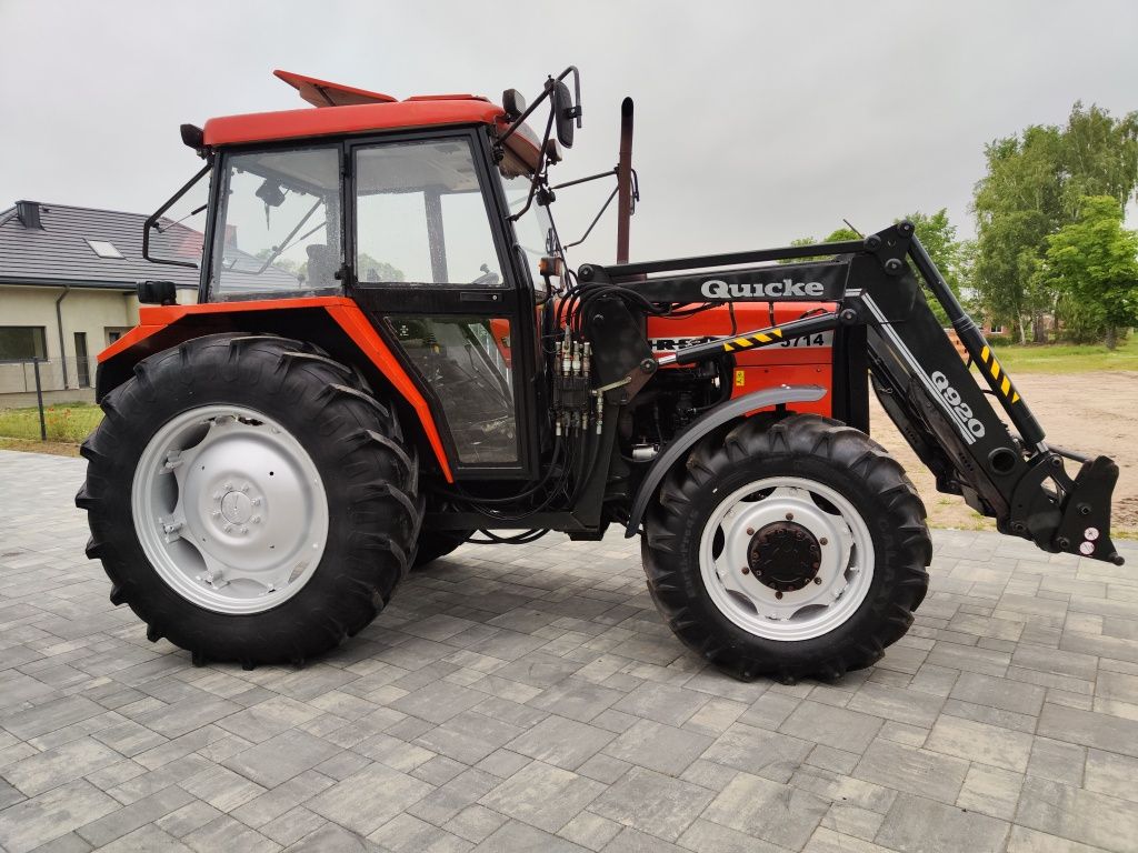 Ursus 5714 z turem Quicke q920 # rok prod.2001 # klima # jak Zetor