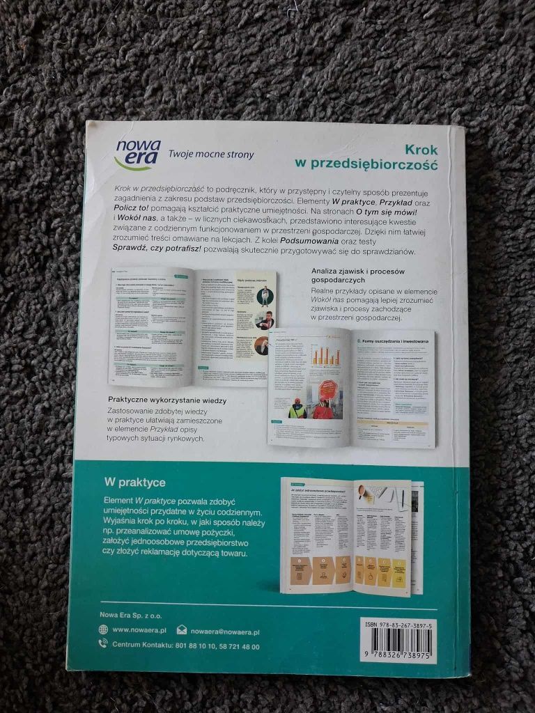 Krok w przedsiębiorczość klasa 3 liceum nowe wydanie