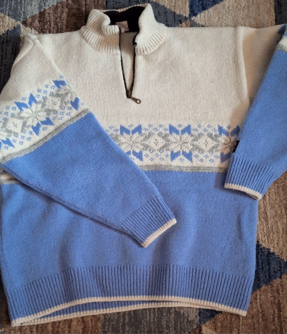 Oryginalny sweter norweski 100% wełna