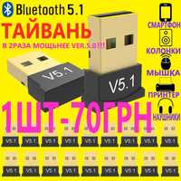 Bluetooth 5.1 USB адаптер блютуз адаптер 5.1.Адаптер Bluetooth 5.1