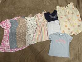 Набір літнього дитячого одягу 74 (плаття/футболка/пісочник)