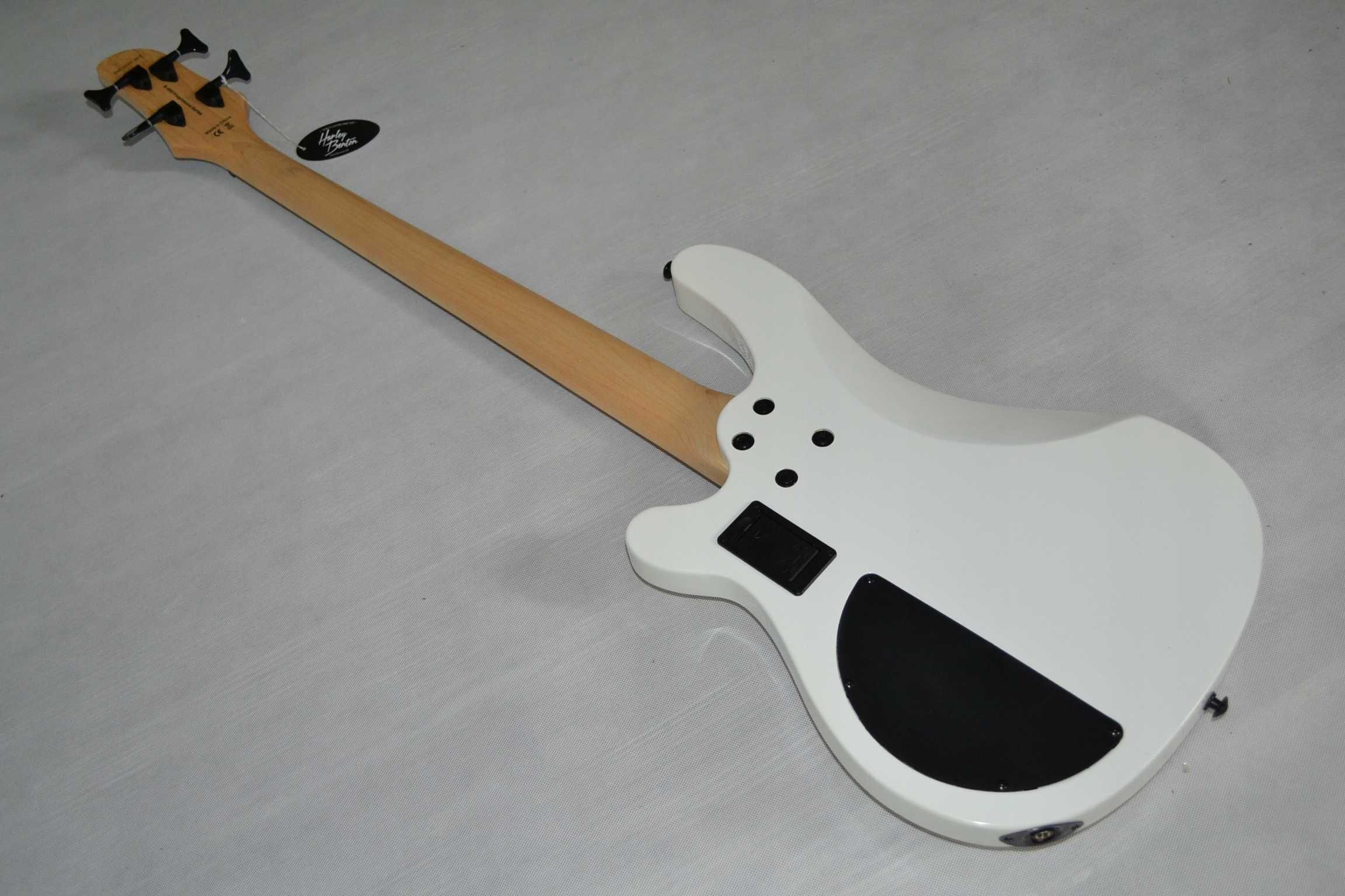 Harley Benton B-450 White nowa gitara basowa BAS  -ustawiony!