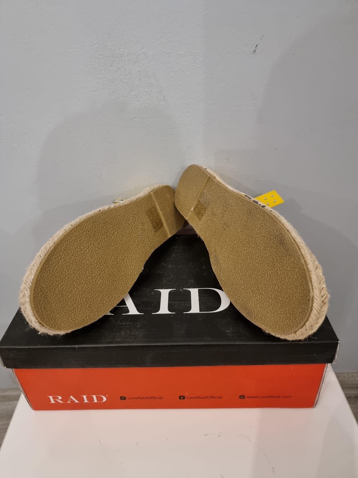 Żółte espadryle damskie Raid Shelby rozm.38