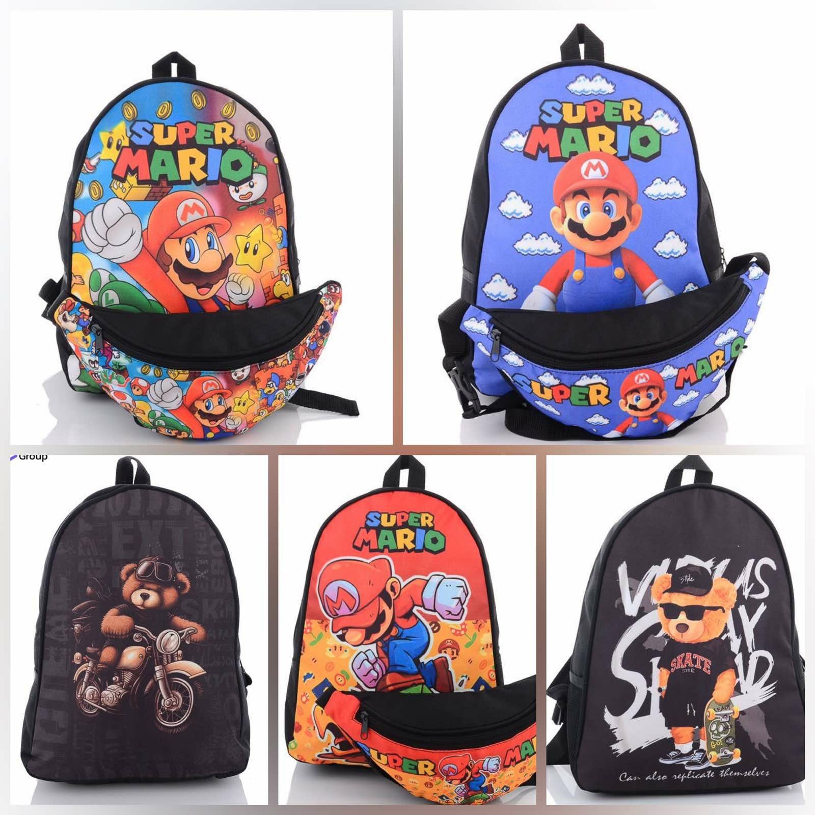 Рюкзак для дітей початкової школи із малюнками популярних героїв