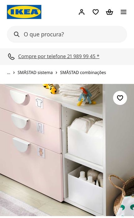 Trocador SMASTAD Ikea