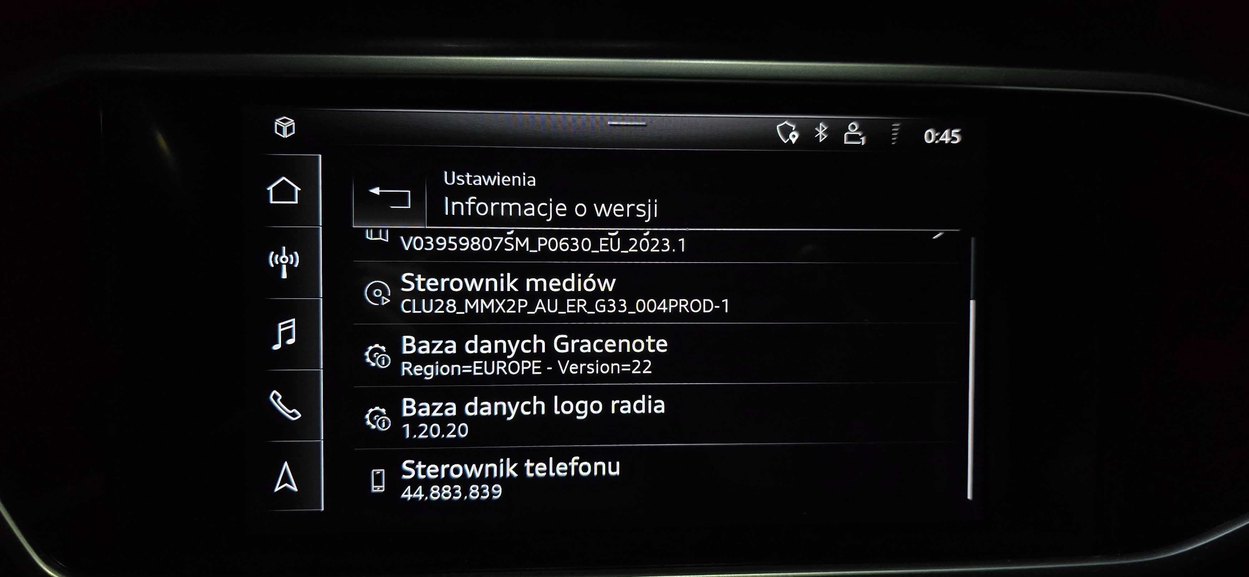 Konwersja MH2P AUDI A6 A7 A8 Q7  USA-->EU Zmiana języka Najnowsze mapy
