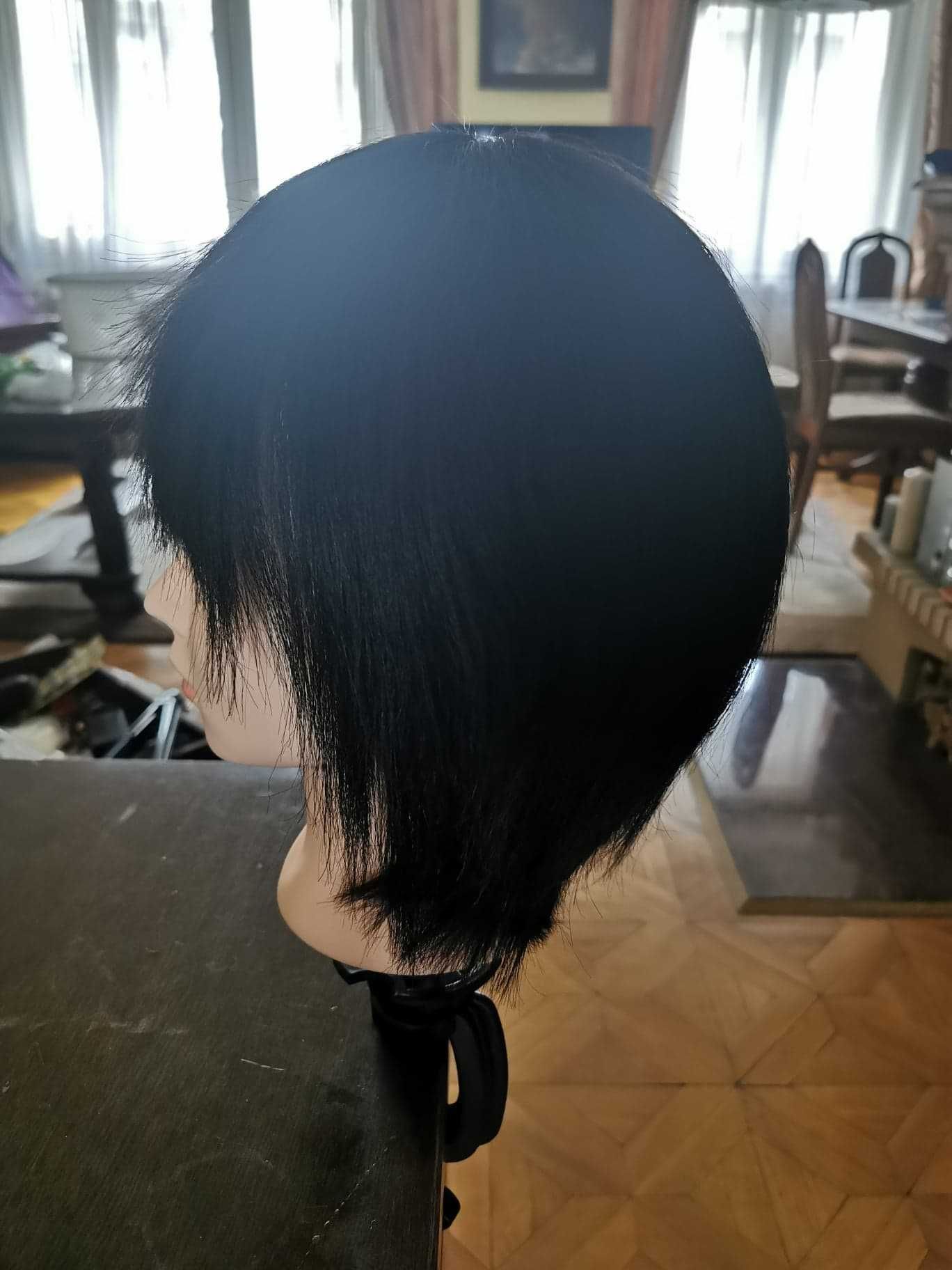 Peruka Bob 100% naturalne włosy, 18 cm