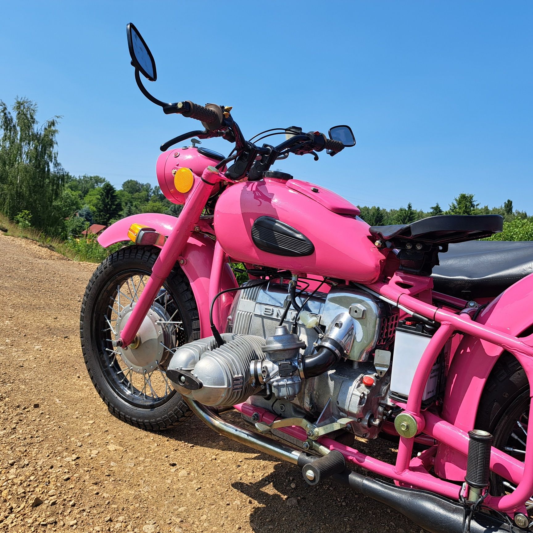 Motocykl z wózkiem bocznym. Dniepr ,ural ,m72,bmw r 100 , bmw r80
