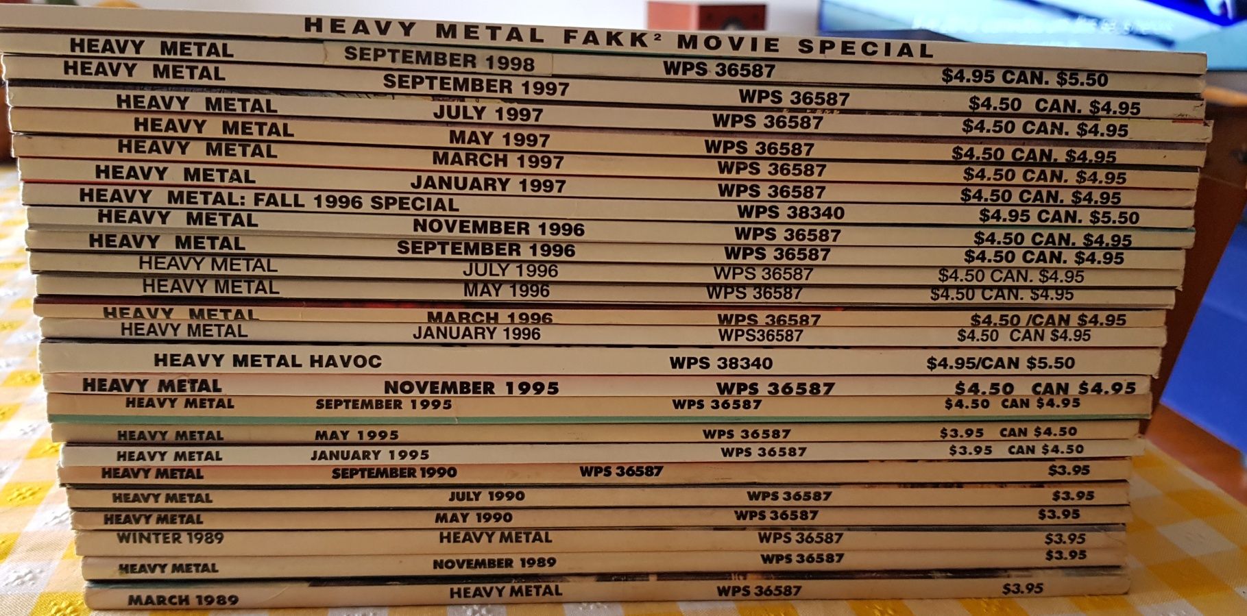 Heavy Metal revistas BD