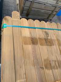 sztacheta sosnowa 80cm ogrodzenie płot sztachety deska