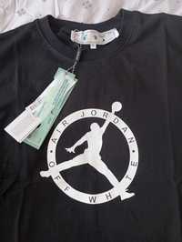 Koszulka JORDAN t-shirt OFF WHITE, nowy fason, czarna XL!