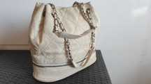 Torebka damska vintage Chanel beżowa