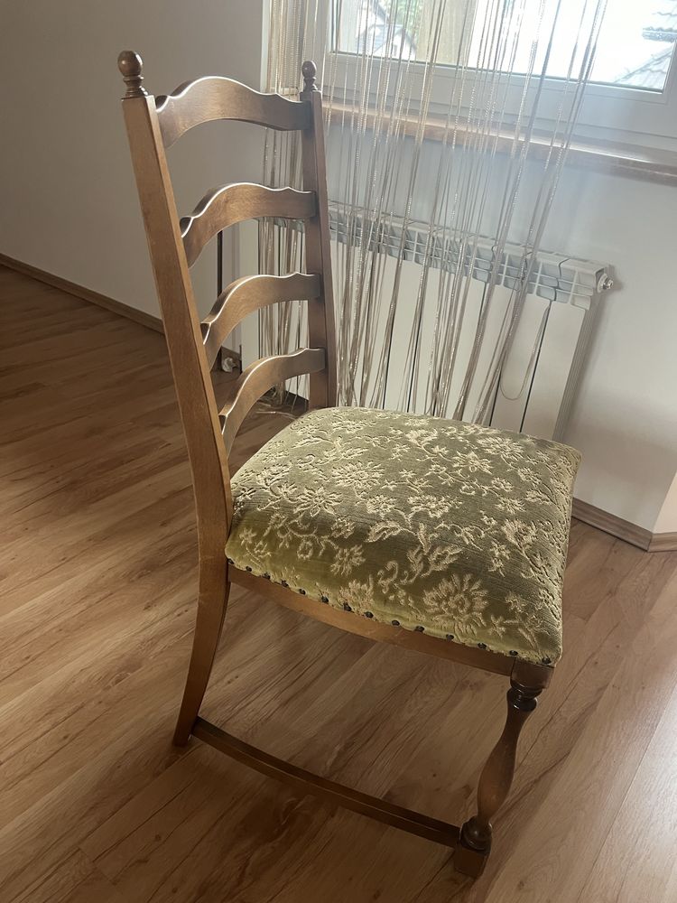 Stół antyczny do karambolu  jadalni + krzesła antyk