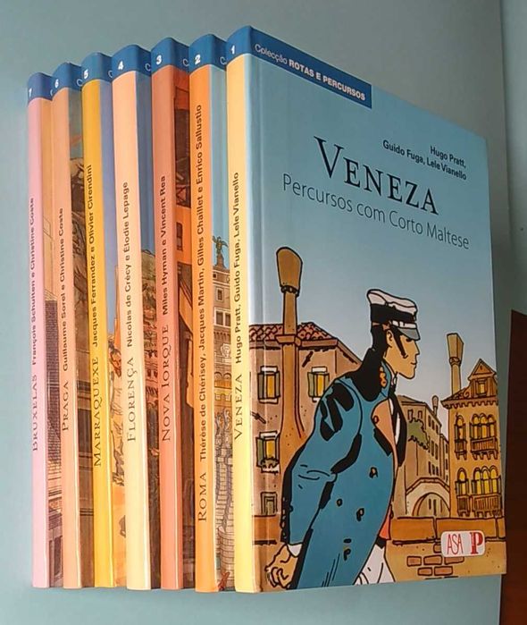 ROTAS E PERCURSOS Completa 7 vols. Pratt, J. Martin, F. Schuiten, etc