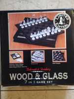 Szachy, zestaw gier Wood&Glass 7 w 1