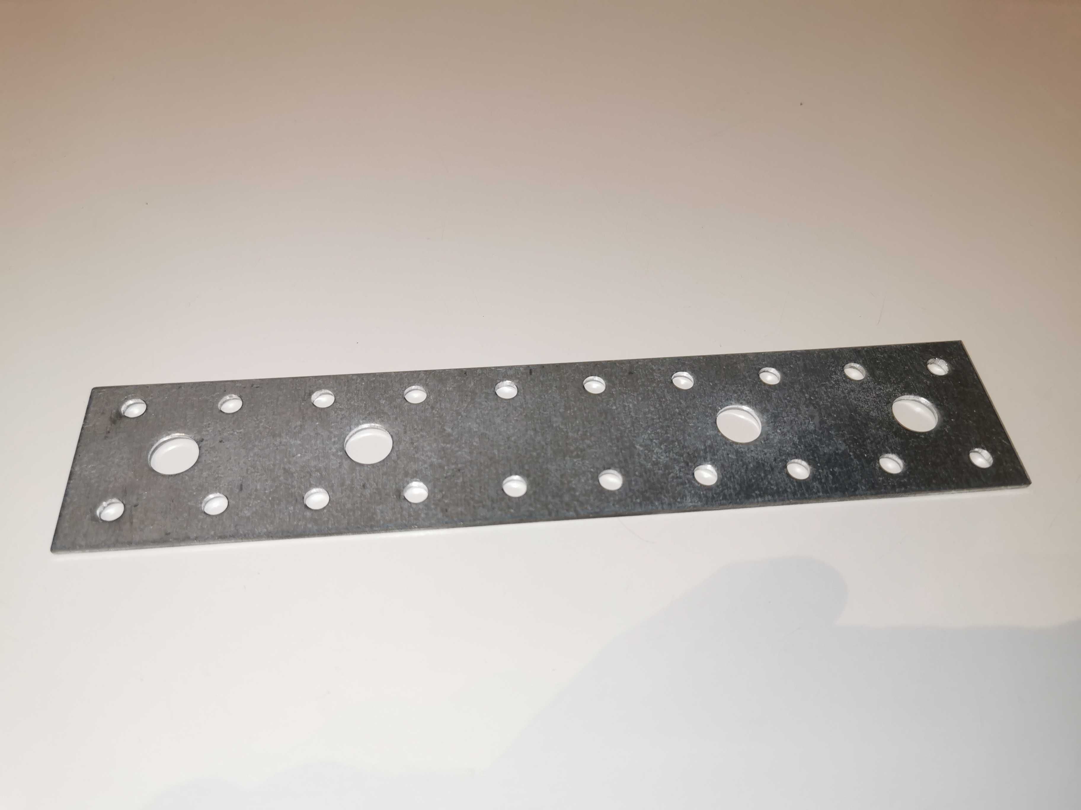 Łącznik ciesielski, płaski, płytka, ocynkowany 40x200x2.5mm - 1 sztuka