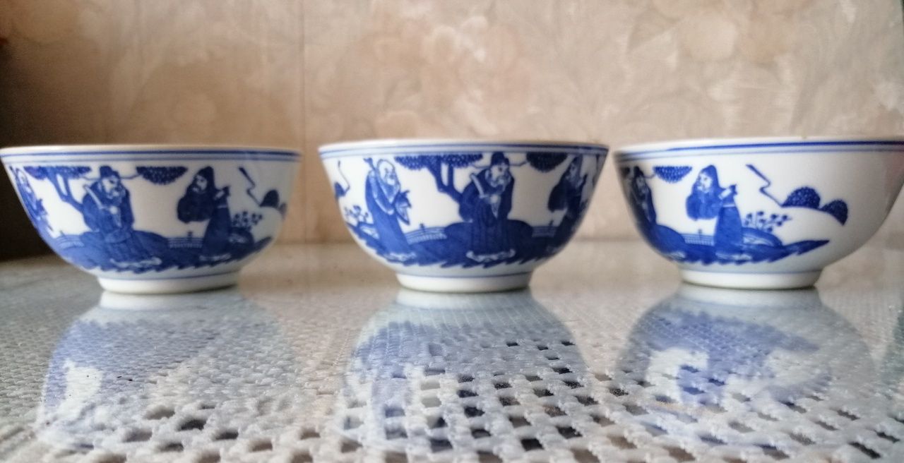 Chińskie miseczki porcelana 3 szt.