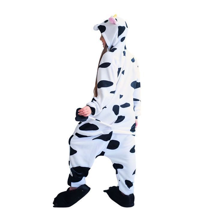 Piżama Onesie Kigurumi Kostium Przebranie Krowa 135-145cm