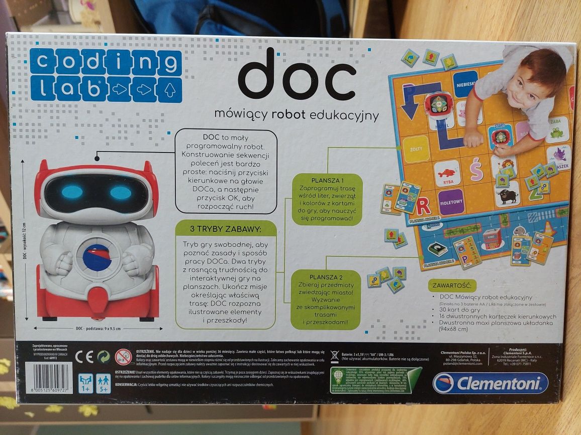 5+ DOC mówiący robot edukacyjny Clementoni coding lab