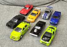 Fast Furious 1/32 Jada Nissan Supra Dodge Chevy SET 8szt