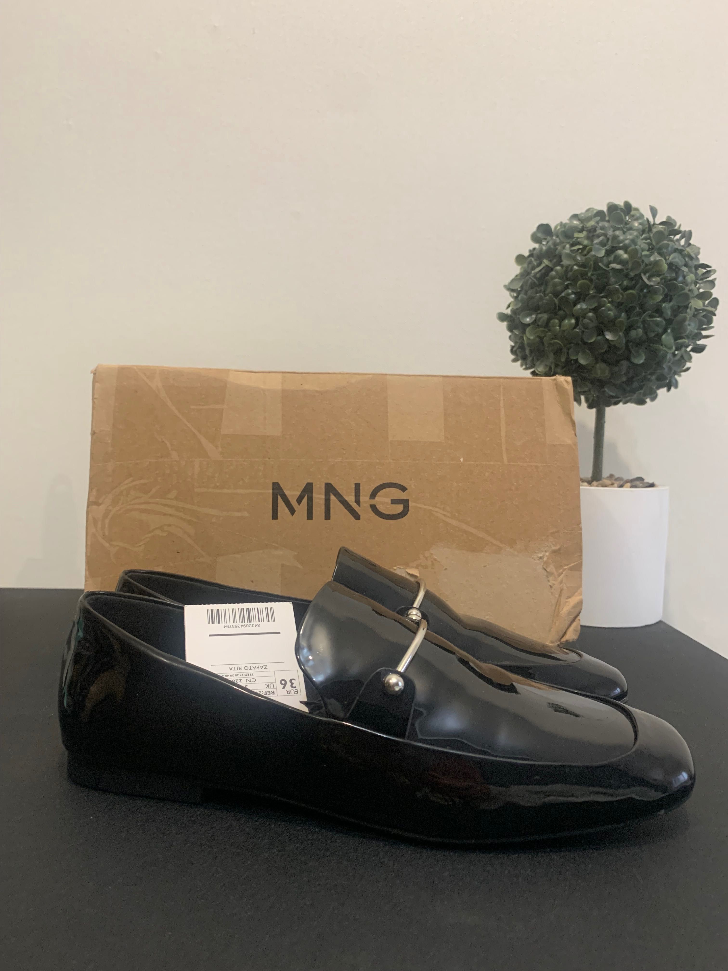 лаковані лофери mango mng 35-36