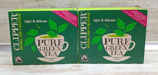 Англійський зелений чай Clipper organic pure green tea