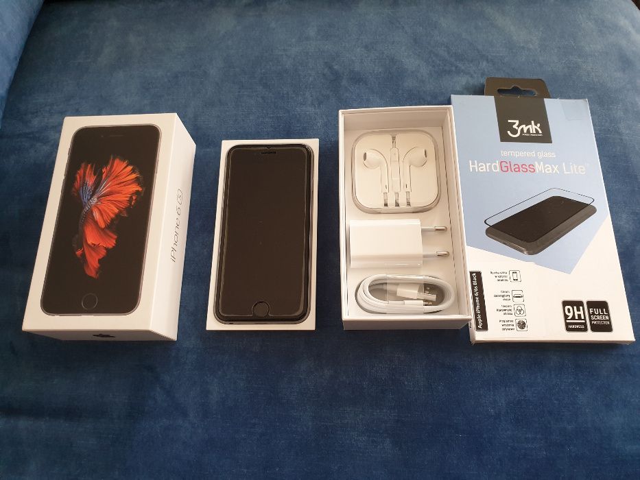 Apple iPhone 6S 128GB szary (oryginalne akcesoria, pudełko + dodatki)