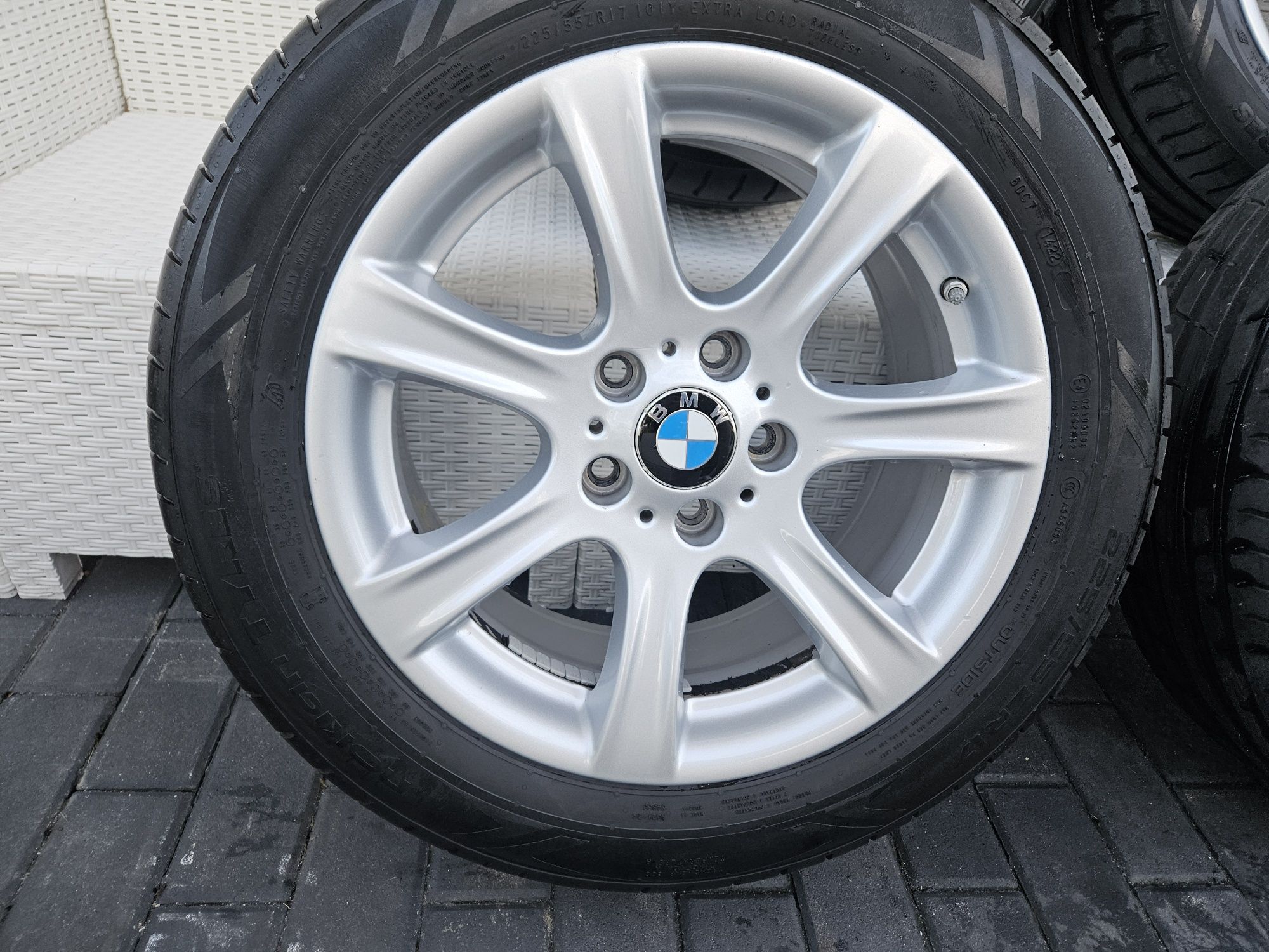 Koła letnie alufelgi BMW  3GT F34 5x120 opony Nokian 225x55/ZR17 2022r