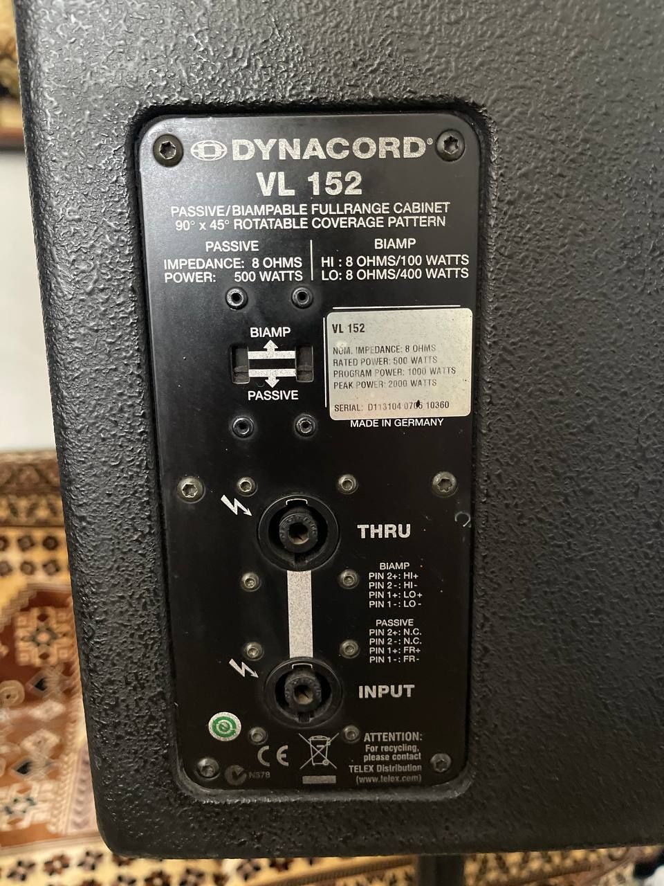 Колонки Dynacord VL-152